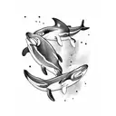 Orca tattoo design idea