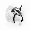 Orca tattoo design idea