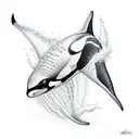 Orca tattoo design idea