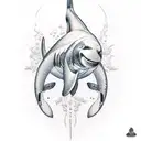 Orca tattoo design idea