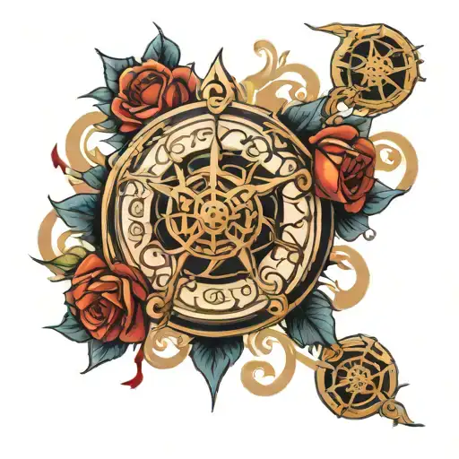 wheel of time  tattoo design idea