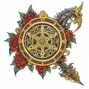 wheel of time  tattoo design idea