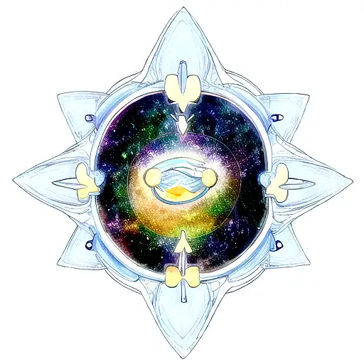 Celestial artistry tattoo design idea
