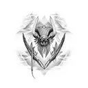 libra fish ram eagle wing tattoo design idea
