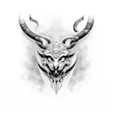 lyre tattoo design idea