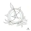 word kaizen enclosed tattoo design idea