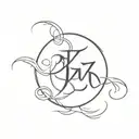 word kaizen enclosed tattoo design idea