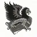 polish eagle Sri Lankan lion   tattoo design idea