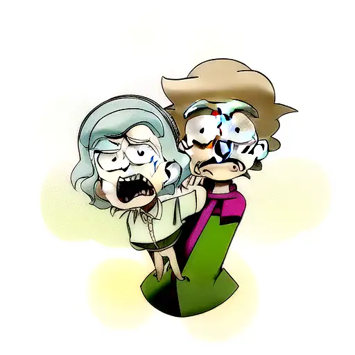 Rick and Morty tattoo design idea