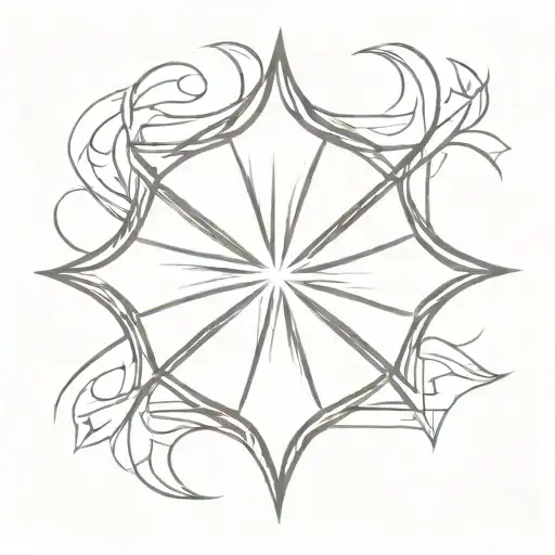 Maltese cross tattoo design idea
