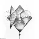 Hourglass tattoo design idea