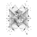 Hourglass tattoo design idea