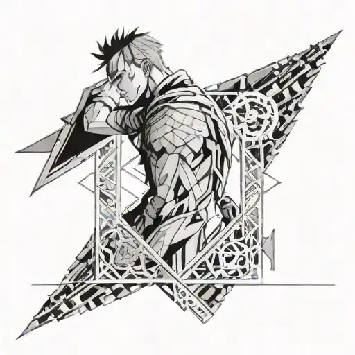 wrist tattoo design that shows aot's sad side clearly , combined by hope tattoo design idea