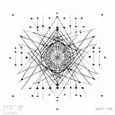 starburst with each different line a Morse code. here are the lines number 1 through . .. --.. .- .. .- .... / .-.. / .. tattoo design idea