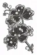 Fallout 4 leaf clover tattoo design idea