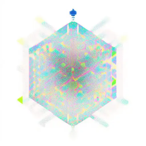 An abstract tattoo of a computer chip intertwined with dance silhouettes tattoo design idea