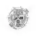 cyberpunk, Akira, mad max, super Mario, steampunk  tattoo design idea