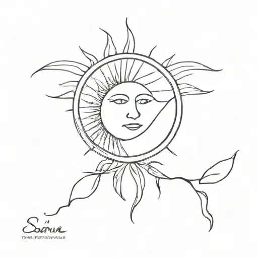 Sonne tattoo design idea