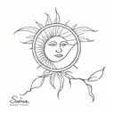 Sonne tattoo design idea