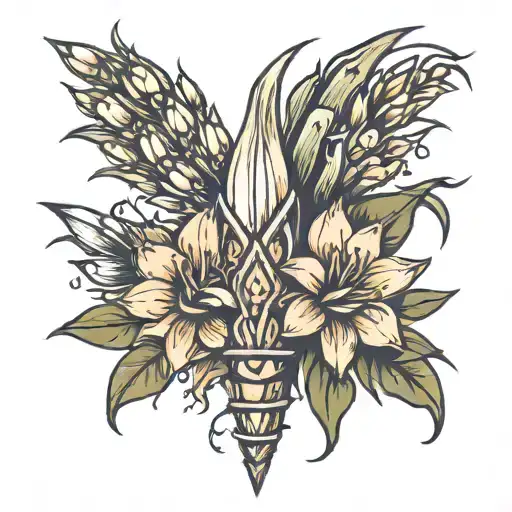 yucca tattoo design idea