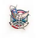 tomahawk tattoo design idea