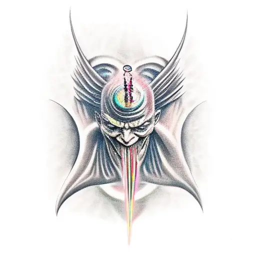 Lucifer's tear tattoo design idea
