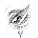 Lucifer's tear tattoo design idea