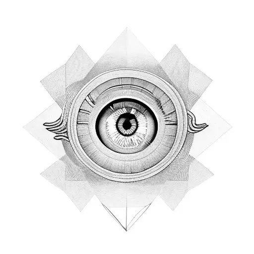 Eye of Providence representing money and time  tattoo design idea