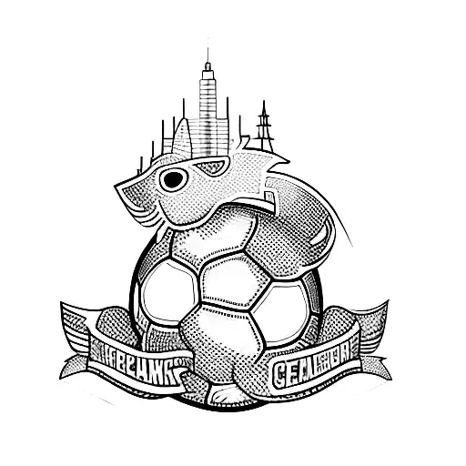 a logo for a soccer team tattoo design idea