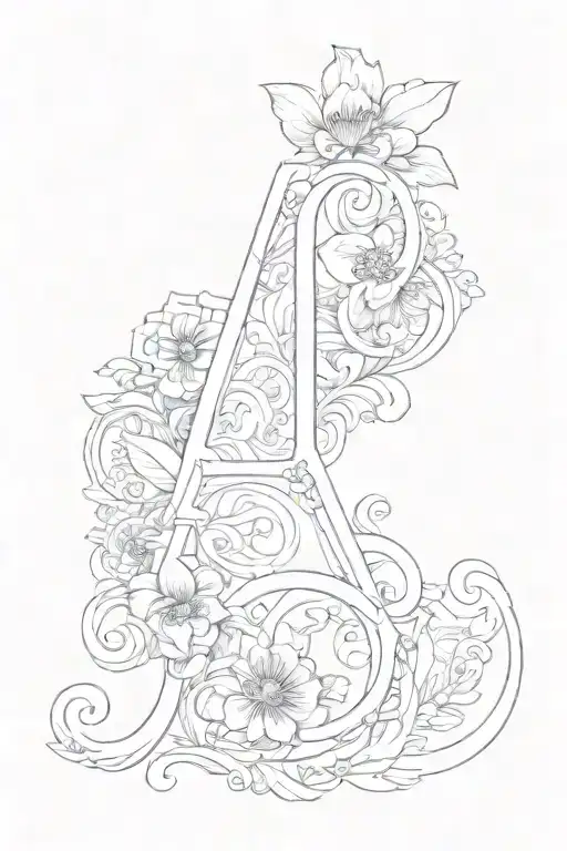 Letter tattoo with three names Ramya, Ameya and Neya tattoo design idea