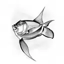 fish and water tattoo design idea