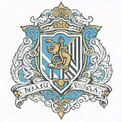 Málaga CF tattoo design idea
