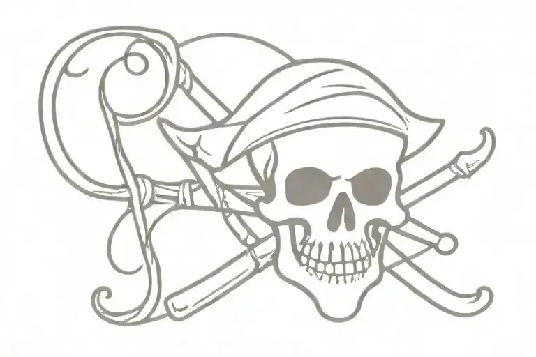jolly roger tattoo design idea