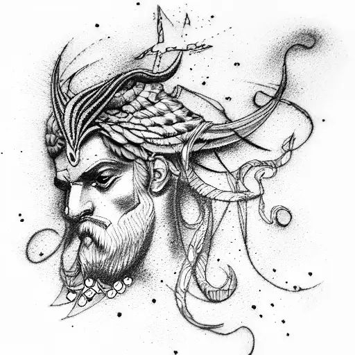 Zeus  tattoo design idea