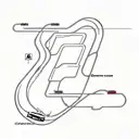 44 with the layout of the silverstone track from formula 1 tattoo design idea