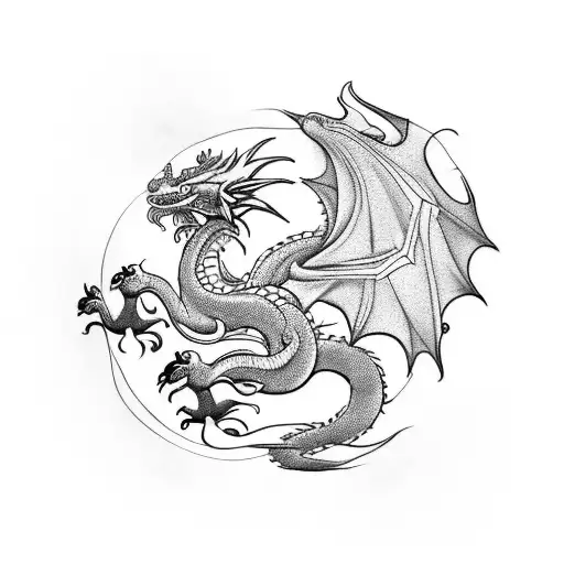A traditional tattoo design incorporating a dragon, snake, horse, rooster, and rabbit in a vibrant arcade game setting tattoo design idea