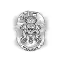 Pineapple ski tattoo design idea