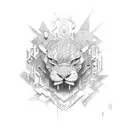 number 13 with something around tattoo design idea