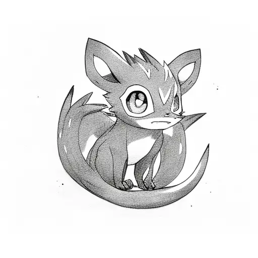 Umbreon pokemon tattoo design idea