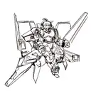 Combine elements from Overwatch and cyberpunk tattoo design idea