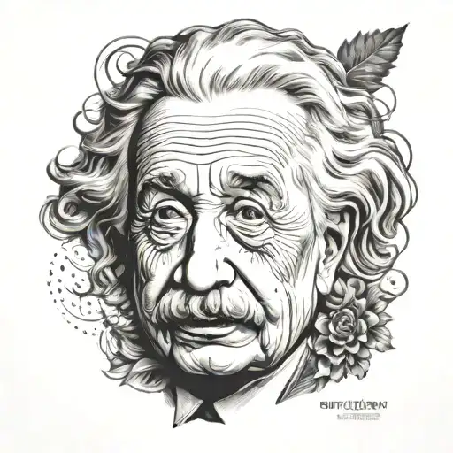 einstein tattoo design idea