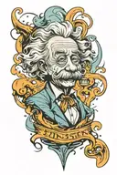 einstein tattoo design idea