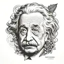 einstein tattoo design idea