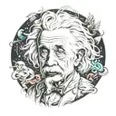 einstein tattoo design idea