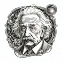 einstein tattoo design idea