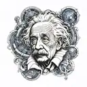 einstein tattoo design idea