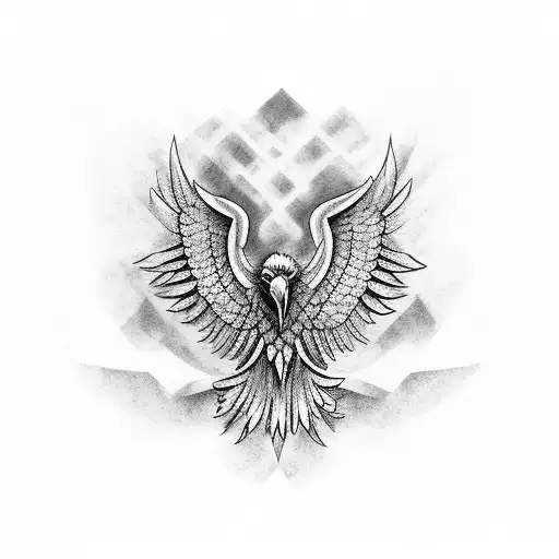 Eagle harpy tattoo design idea