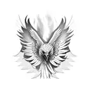 eagle harpy tattoo design idea