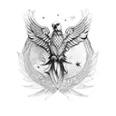 eagle harpy tattoo design idea