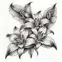 lilys for grandma who passed away tattoo design idea